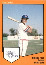 Minoru Yojo 1989 ProCards Minor League T/S #1424 RC Visalia Oaks *AutographDen*