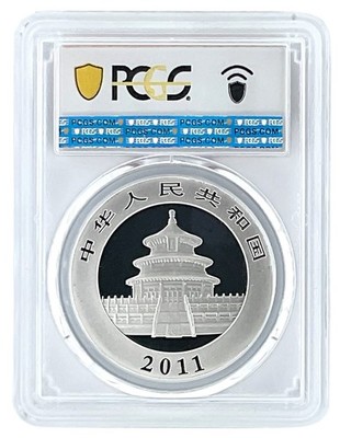 2011 China 10 Yuan Silver Panda PAN-543A PCGS MS69 - Flag Label | eBay