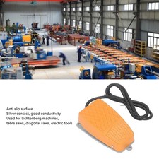 250V Foot Switch Silver Contact Anti Slip Aluminum Alloy Shell Foot Power