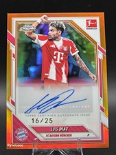 Luis Diaz Chrome Bundesliga 2025/26 Orange /25 Auto
