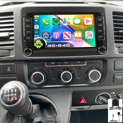 Für VW T5 Transporter Caravelle 2010-2016 Android 15 Carplay Autoradio Navi Kam