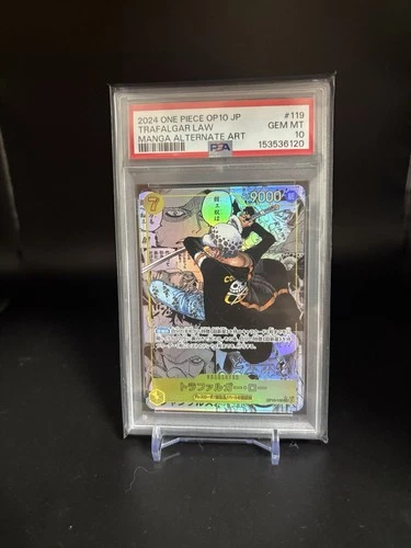PSA 10 Trafalgar Law Alternate Alt Art Magna OP10-119 One Piece Japanese Card
