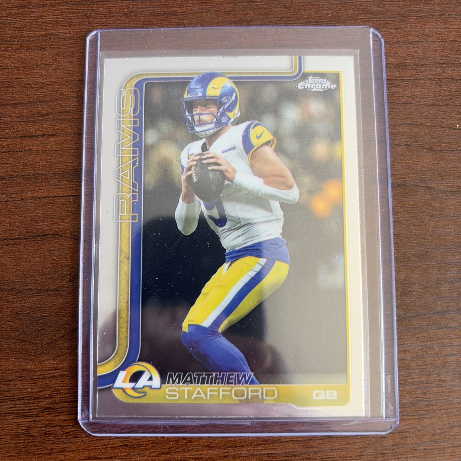 Topps Chrome 2025 Matthew Stafford Los Angeles Rams Base Card #169 MVP buy back