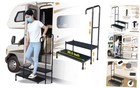 RV Steps Mobile Home with Handrail, 2 Step Stool 30.5" 2-Step with handrail