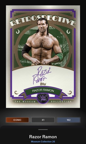 Razor Ramon - Retrospective Signature Iconic Topps Slam WWE Museum Collection 26