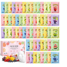 75 Pack Face Mask Bulk Hydrating Moisturizing Face Masks Set