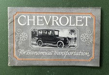 Chevrolet 1922 Small Advertising Booklet Folder
