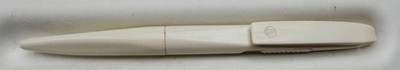 Kugelschreiber Sammlerstück-Design Colani-Pelikan No.1 weiß-schreibt blau-top