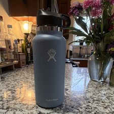 Hydro Flask 32 oz Blue Insulated Wide Mouth Stainless Steel Water Bottle