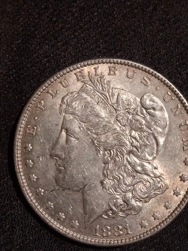 1881 Morgan Silver Dollar $1 Coin US 0.9 Fineness  Collector Coin