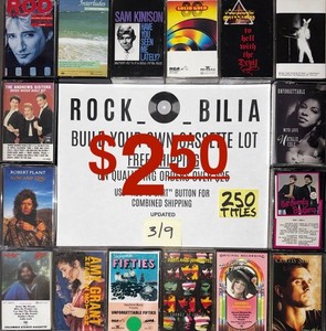 $2.50 CLEARANCE BUY 10 GET FREE SHIPPING BUILD MAKE YOUR OWN LOT CASSETTE TAPES