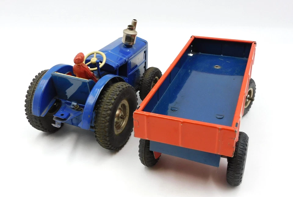 DRP Angem D.R.G.M. Tractor Range clockwork tin toy US zone Germany 1940s tractor - Image 2 of 4