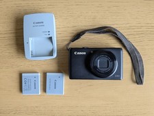 Canon PowerShot S95 Compact Digital Camera Black 10MP with 2x Battery & Charger