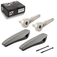 2X Armlehne Set Kunstleder Grau Blende Sitz FüR Mercedes-Benz Sprinter W906