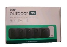 Blink Outdoor 2K Wireless Smart Security 5 Camera System with Sync Module Core