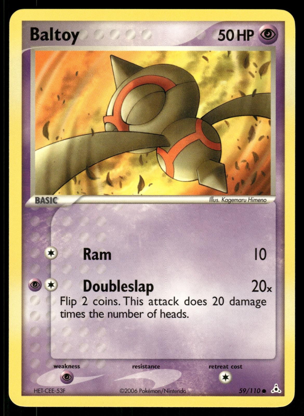 Baltoy 59/110 Common Holon Phantoms Pokemon Lightly Played