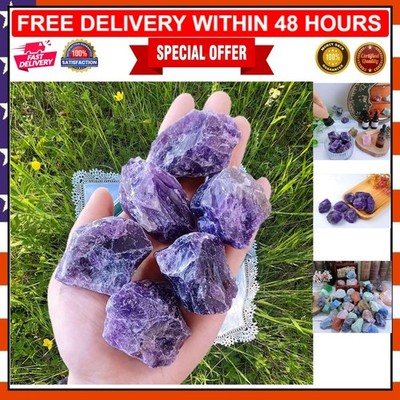 4PCS 2'' Amethyst Raw Healing Stones - Natural Gemstones for Energy Balancing