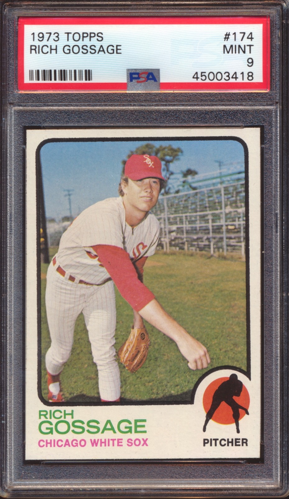 1973 TOPPS RICH GOOSE GOSSAGE #174 ROOKIE PSA 9!
