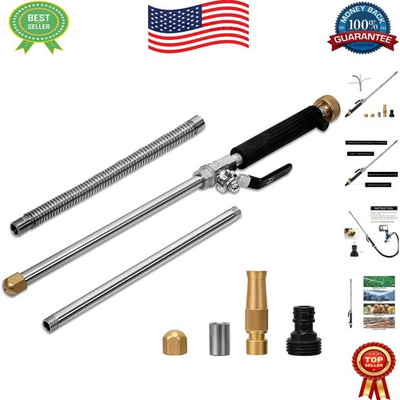 #ad Extra Long High Pressure Power Washer with Flexible Wand amp; Universal Nozzle $48.99