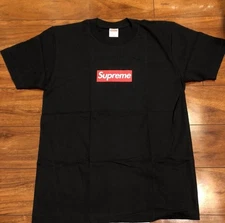 Supreme Men’s Black Bogo 2014 20th Anniversary Box Logo T-shirt Size Medium NEW