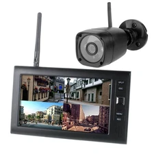 2.4 GHz Wireless Security Camera System With 720P Camera and 7 Inch LCD GFL