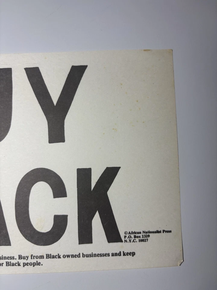 Folleto de prensa nacionalista africano negro compra original historia negra Foto 4 de 4