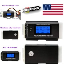 Compact Aluminum Alloy Power Supply Tester with LCD Screen for Desktop Computers