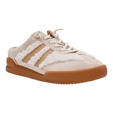 Steve Madden Women's Vandy-F Suede Slip On Sneakers Beige Size 8 1/2