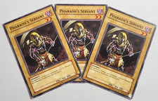 YuGiOh TCG 3 x Pharaoh's Servant AST-060 - 1st Edition Common Vintage LP
