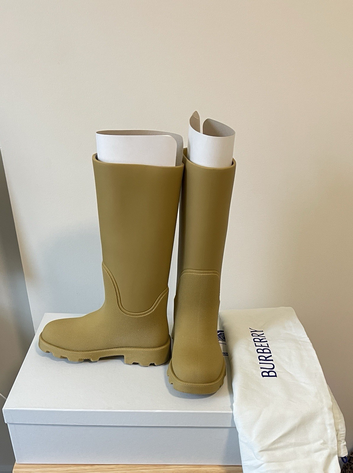 Burberry Marsh Rain Knee High Boots Size 37 thumbnail 3