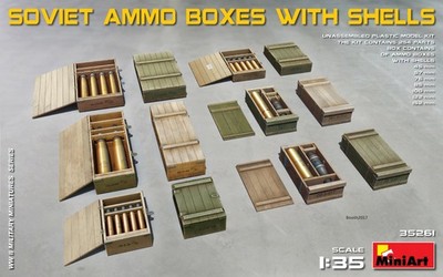 MIART-35261 MiniArt 1/35 Soviet Ammo Boxes w/Shells