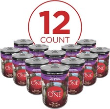 Purina ONE True Instinct Beef Bison Grain-Free Wet Dog Food 13oz Cans 12 Pack