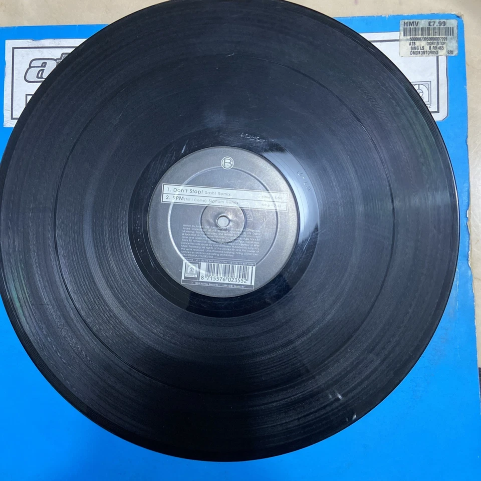 ATB - Don't Stop - 12" Remixes - ATB Remix Sash/Signum/ Spacekid Kontor Records  - Image 3 of 4