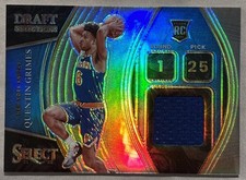 2021-22 Panini Select - Draft Selections Memorabilia Quentin Grimes (RC) Knicks