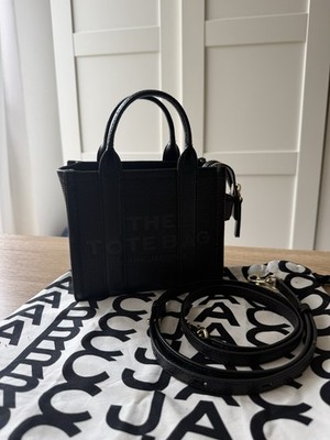 Marc Jacobs The Small Tote Bag Leder schwarz, Schulterriemen, RV