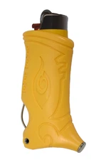 Toker Poker Lighter Sleeve Smoking Tool Bic Hemp Plastic Yellow Color Cover