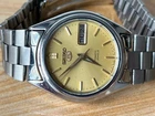 Vintage Seiko 5 Automatic 7009-6001 Mens Watch For Spares or Repair NJ-194