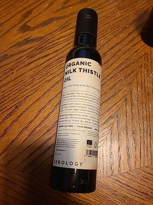 Erbology Organic Milk Thistle Oil 8.5 fl oz - Cold-Pressed - High in Vitamin ...