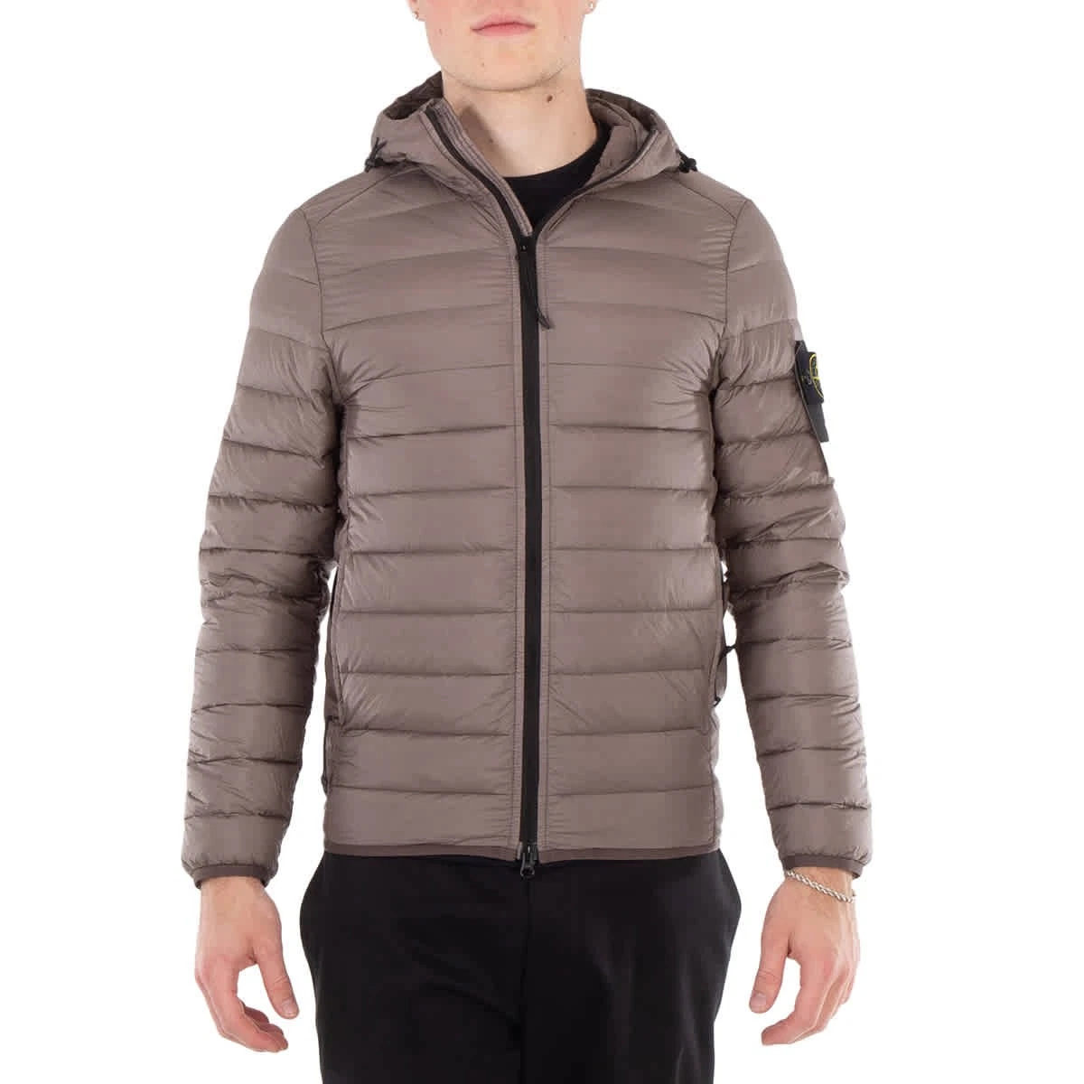 Piumino leggero con cappuccio Stone Island taglia S