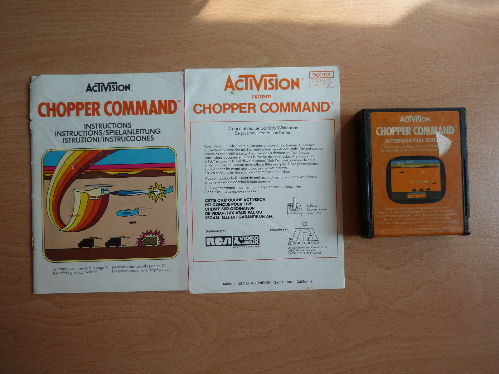 Chopper Command / Jeu Atari 2600 / Cartouche + Notice