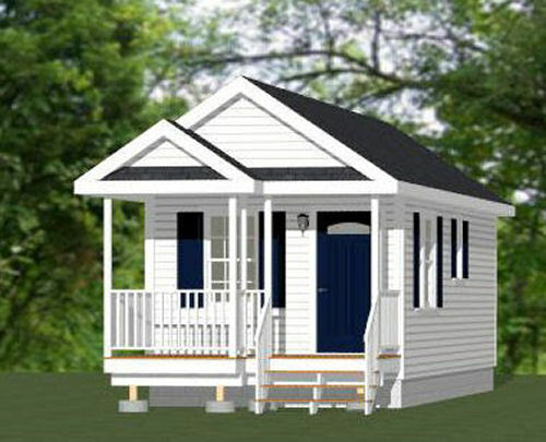 12x30 Tiny House -- 358 pieds carrés -- Plan d'étage PDF -- Modèle 1A - Photo 1/5