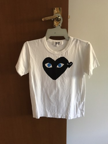 dark blue cdg shirt