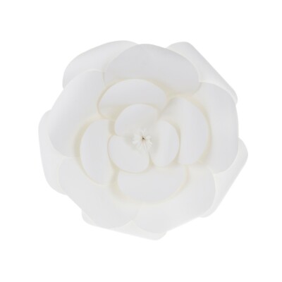 Mega Crafts - 12'' Handmade Paper Pedal Flower - White, 1PC