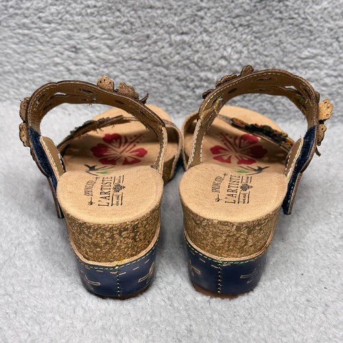 L'Artiste By Spring Step Carswan Womens Size 38 US 7.5-8 Wedge Sandals Shoes - Picture 6 of 10
