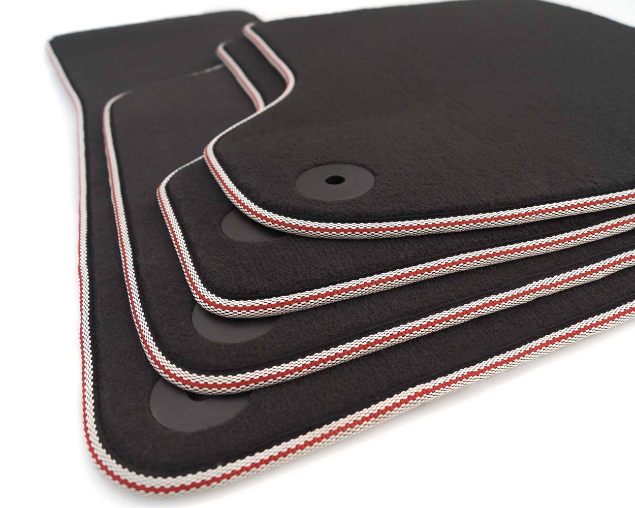 Tapis de sol Audi A3 8L S3 sur mesure en velours noir épais