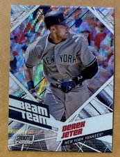 2021 Topps Stadium Club Chrome Derek Jeter Beam Team Wave Refractor NY Yankees