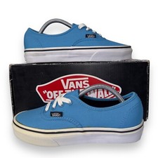 Vans Authentic Skate Shoes Malibu Blue/Black VN-OSCQ80J Women's 6