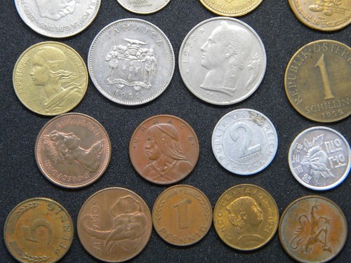 Foreign World Coins 21 different1950-1992 Australia Jamaica Austria France Spain - Picture 3 of 6