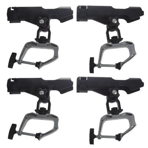 Support Canne à Pêche à Pince Pour Lit Camion - Aluminium Réglable, Silver, Neuf