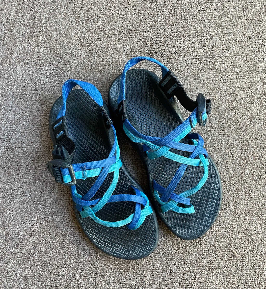Chacos Womens Sandals Strappy Toe Loop Blue Size 6 | eBay